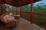2 bedroom cabin in Pigeon Forge with wooded view