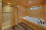 Master Bath with Jacuzzi Tub in 5 bedroom cabin