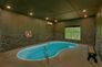 Indoor Pool in 4 bedroom luxury cabin rental