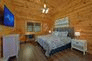 Main level Master Bedroom in 2 bedroom cabin